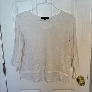White Sanctuary 3/4 Sleeve Women’s Blouse